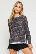 Load image into Gallery viewer, Caroline Camo Sweater freeshipping - Belle Isabella Boutique
