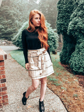 Load image into Gallery viewer, Phoebe Oatmeal Corduroy Skirt freeshipping - Belle Isabella Boutique
