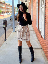 Load image into Gallery viewer, Phoebe Oatmeal Corduroy Skirt freeshipping - Belle Isabella Boutique
