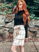 Load image into Gallery viewer, Phoebe Oatmeal Corduroy Skirt freeshipping - Belle Isabella Boutique
