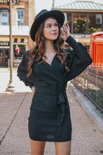 Load image into Gallery viewer, Monica Black Sweater Dress freeshipping - Belle Isabella Boutique
