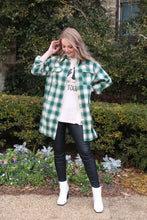 Load image into Gallery viewer, Harlow Green Plaid Shacket
