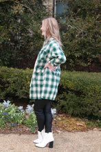 Load image into Gallery viewer, Harlow Green Plaid Shacket
