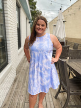 Load image into Gallery viewer, Cloud Tie Dye T-shirt Dress
