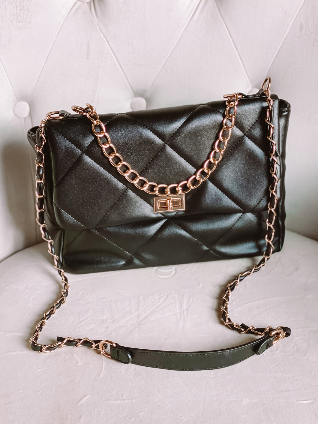 Amy Luxe Black Handbag