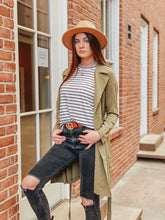 Load image into Gallery viewer, Sianna Olive Trench Coat freeshipping - Belle Isabella Boutique
