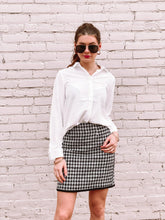 Load image into Gallery viewer, Amelie Houndstooth Skirt
