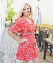 Load image into Gallery viewer, Emily Red Floral Dress
