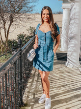 Load image into Gallery viewer, Girlfriend Medium Wash Denim Dress
