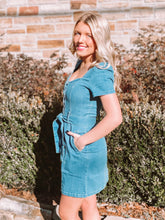 Load image into Gallery viewer, Girlfriend Medium Wash Denim Dress
