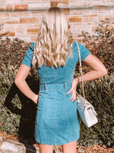 Load image into Gallery viewer, Girlfriend Medium Wash Denim Dress
