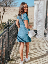 Load image into Gallery viewer, Girlfriend Medium Wash Denim Dress
