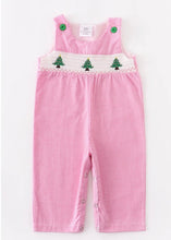 Load image into Gallery viewer, Noel Smocked Baby Girl Jumpsuit
