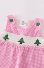 Load image into Gallery viewer, Noel Smocked Baby Girl Jumpsuit
