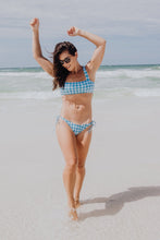 Load image into Gallery viewer, Capri Island Blue Gingham Bikini - Bottom
