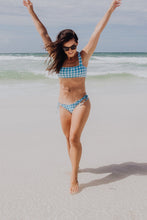 Load image into Gallery viewer, Capri Island Blue Gingham Bikini - Bottom
