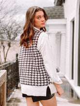 Load image into Gallery viewer, Blair Waldorf Houndstooth Printed Sweater Vest freeshipping - Belle Isabella Boutique
