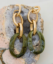 Load image into Gallery viewer, Greenish Gold Earrings
