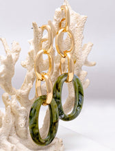 Load image into Gallery viewer, Greenish Gold Earrings
