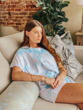 Load image into Gallery viewer, The Blue Sky Tie Dye Loungewear Top freeshipping - Belle Isabella Boutique
