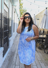 Load image into Gallery viewer, Cloud Tie Dye T-shirt Dress
