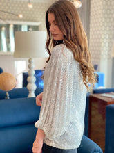 Load image into Gallery viewer, Hello 2021 Sequin Long Sleeves Top freeshipping - Belle Isabella Boutique
