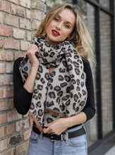 Load image into Gallery viewer, The Softest Reversible Leopard Scarf with Fringe freeshipping - Belle Isabella Boutique
