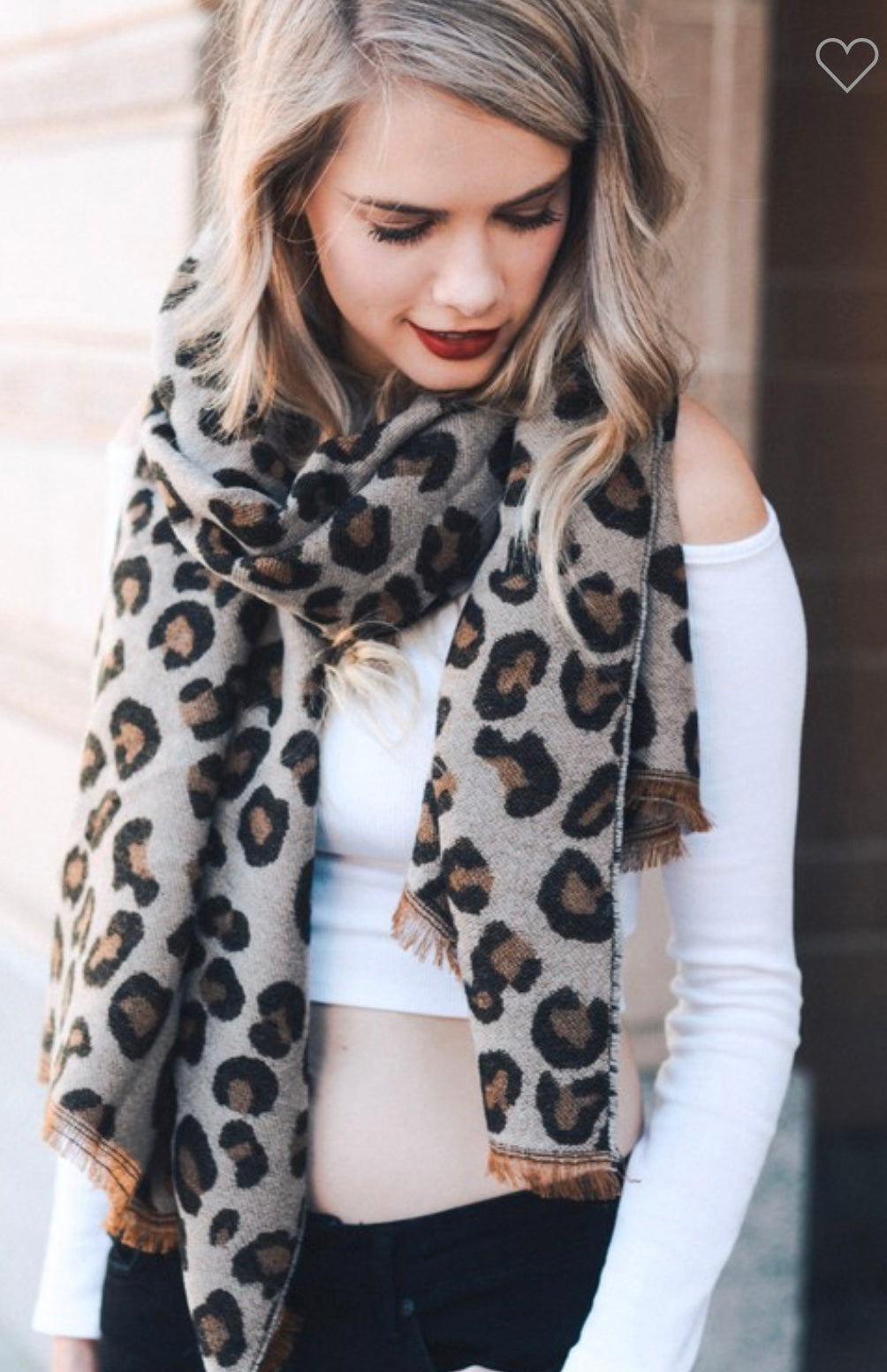 The Softest Reversible Leopard Scarf with Fringe freeshipping - Belle Isabella Boutique