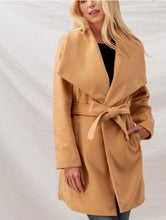 Load image into Gallery viewer, Classic Camel Coat freeshipping - Belle Isabella Boutique
