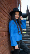 Load image into Gallery viewer, Riley Blue Sweater freeshipping - Belle Isabella Boutique
