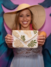 Load image into Gallery viewer, Palm Print Beaded Clutch
