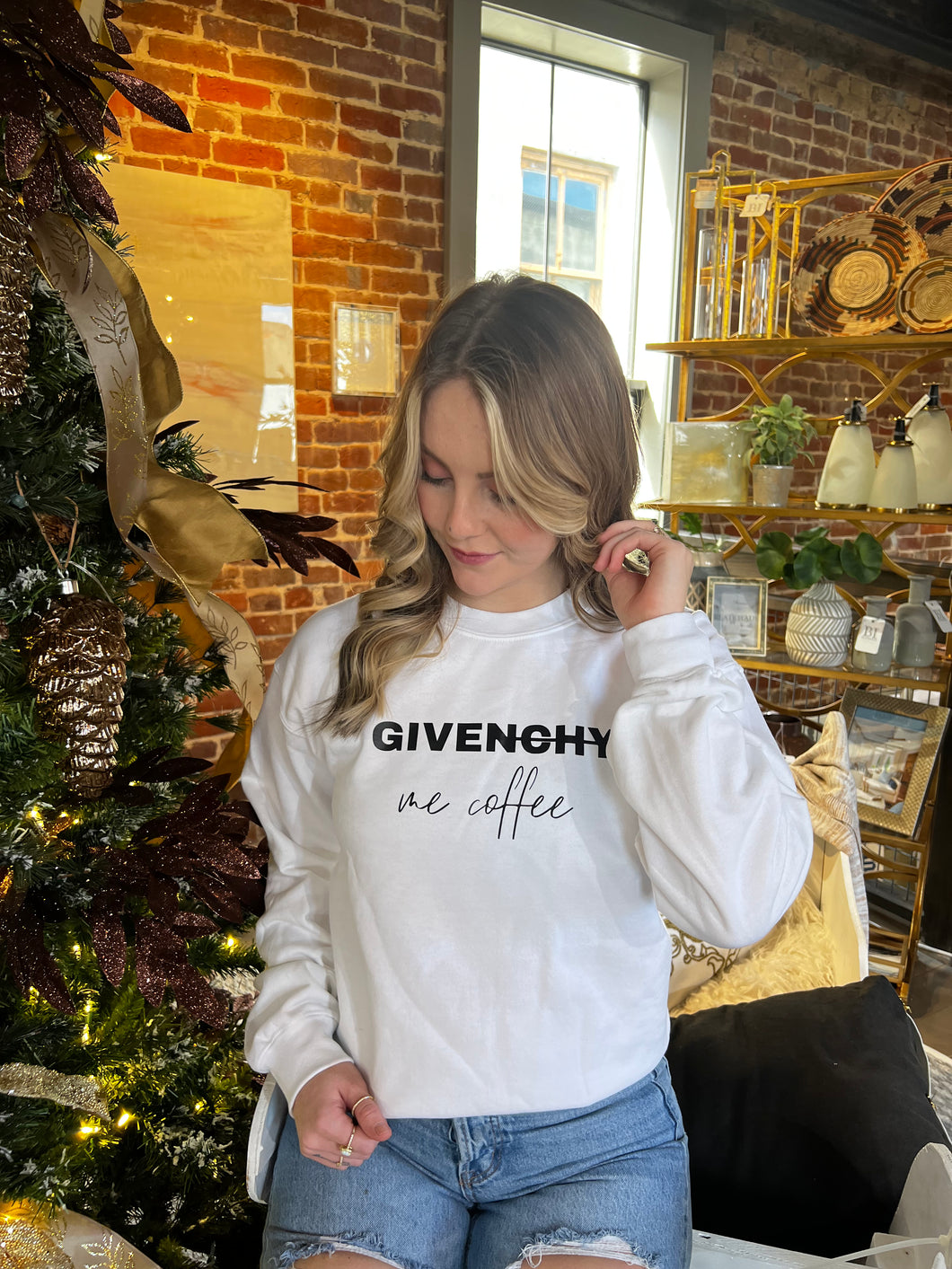 Give Me Coffee Graphic Sweatshirt